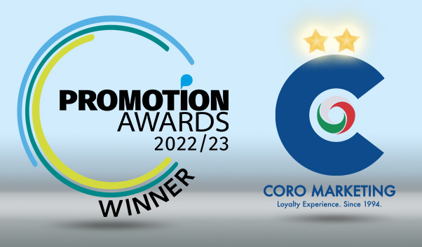 CORO MARKETING vincitrice di due premi ai PROMOTION AWARDS Edizione 2022/23
