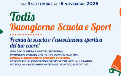 Todis Buongiorno Scuola e Sport 2026